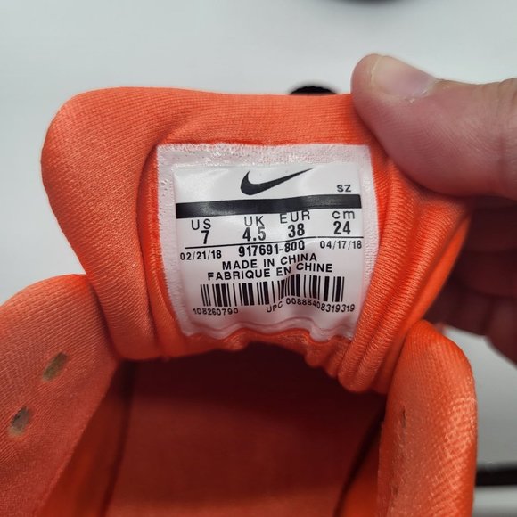 Nike Women's Air Max 1LX Just Do It Orange/White Dunk Force 1 Plus SZ 7 - Picture 5 of 12